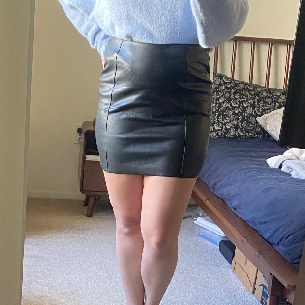 Leather Skirt size small